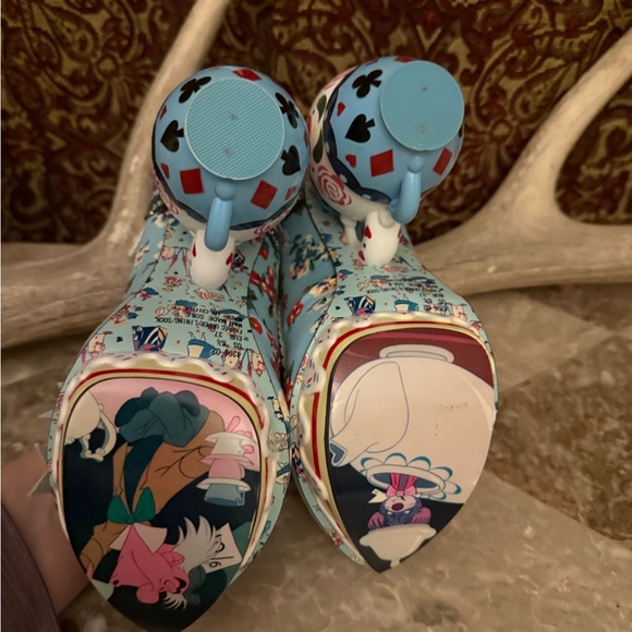 VHTF SUPER RARE LE Irregular Choice Alice in Wonderland heels! Sz 37 NIB - Picture 12 of 13